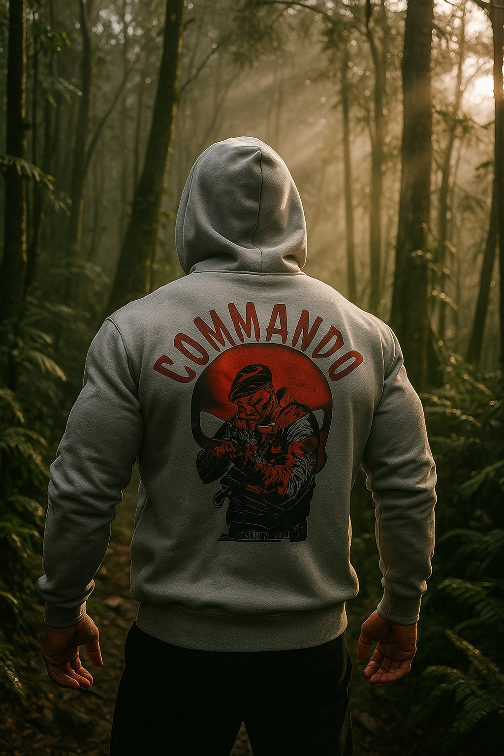 Commando Tactical Hoodie – Midnight Black