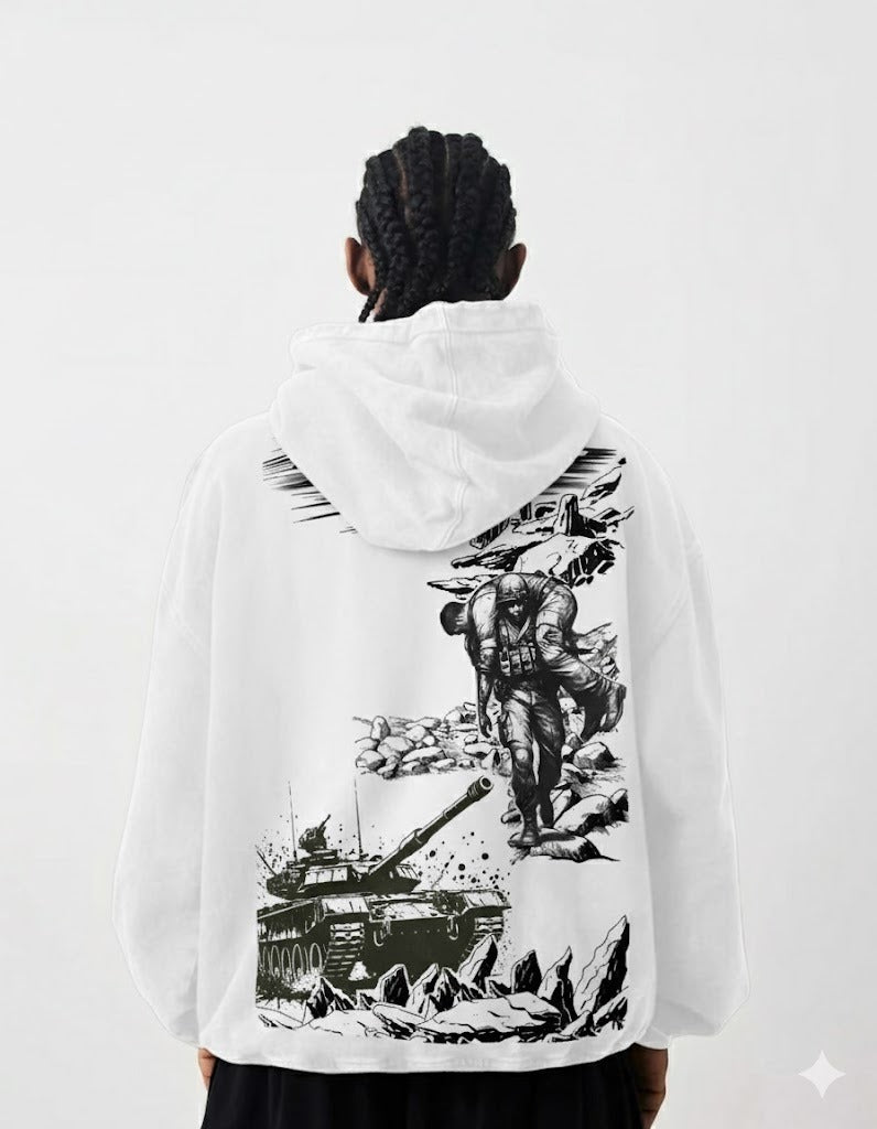 Combat Back Print Valour Hoodie