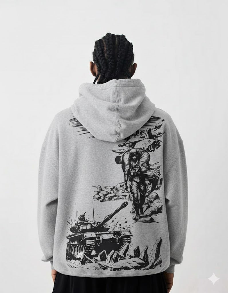 Combat Back Print Valour Hoodie